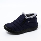 McCkle Snow Boots Women Shoes Warm Plush Fur Ankle Boots Winter Female Slip on Flat Casual Shoes Waterproof Ultralight Footwear