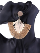 Womens Tassel Fashion Leaf Shape New Earrings