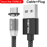USLION Magnetic USB Cable Fast Charging USB Type C Cable Magnet Charger Data Charge Micro USB Cable Mobile Phone Cable USB Cord
