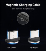 USLION Magnetic USB Cable Fast Charging USB Type C Cable Magnet Charger Data Charge Micro USB Cable Mobile Phone Cable USB Cord