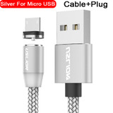 USLION Magnetic USB Cable Fast Charging USB Type C Cable Magnet Charger Data Charge Micro USB Cable Mobile Phone Cable USB Cord