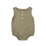 Newborn UNISEX Cotton Linen Romper