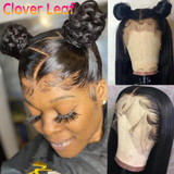 Clover Leaf 360 Lace Frontal Wig Remy Malaysia 13X4 Straight Lace Front Wig Straight Human Hair Wigs 4X4 Closure Wig Pre Plucked