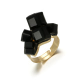 Antique Gold Black Midi Ring Antique Gold Black Midi Ring