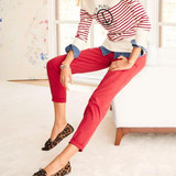 Women Fashion Leopard Tassel Bow Loafers