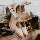 Women Fashion Flat Strap Buckle Western Ankle Boots