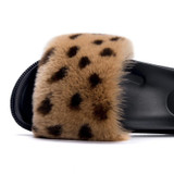 Women Fur Slides Fashion Simple Outdoor Slippers