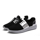 Women Fashion Breathable Mesh Patent Leather Platform Sneakers