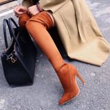 Women Sexy Red Thigh High Boots