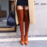 Women Sexy Red Thigh High Boots