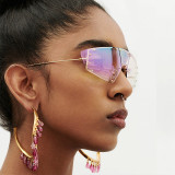 Luxury Cat Eye Rimless Sunglasses