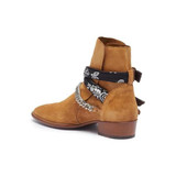 Men's Stylish Chain Suede Leather Ankle Boots