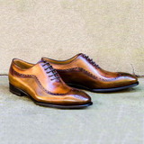 Fashion Men‘s Lace-Up Dress Leather Shoes