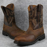 Classic Men's Handmade Carved Cowboy Boots