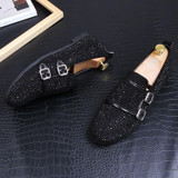 Luxury Men's Slip-On Casual Buckle Shoe