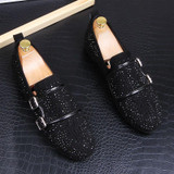 Luxury Men's Slip-On Casual Buckle Shoe