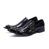 Luxury Men's Handmade Buckled Casual Shoes