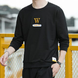 Men's Loose Sports Round Neck Long Sleeve Sweatshirt