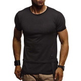 Men's Fit Short Sleeve O Neck Slim Muscle Bodybuilding T-shirt