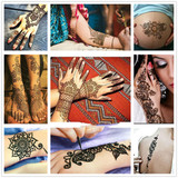 Natural Herbal Temporary Tattoo Kit With Free Templates