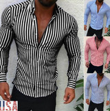 Men's Clothing - Hot Sale Men's Casual Striped Shirt