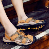 Shoes - 2019 New Genuine Leather Beach Sandals Summer Shoes