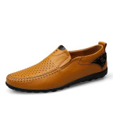 Men's Shoes - New Breathable Brand Loafers Men Leather Casual Shoes