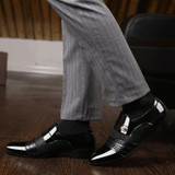 Mens Leather Dress Shoes Oxford Fashion Business Wedding Suit Shoe Penny Loafers