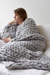 Handmade Chunky Knit Blanket