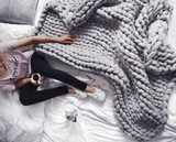Handmade Chunky Knit Blanket