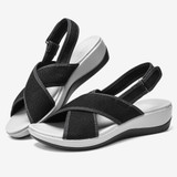 LOSTISY Peep Toe Casual Slingback Sport Sandals