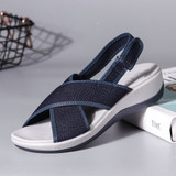 LOSTISY Peep Toe Casual Slingback Sport Sandals