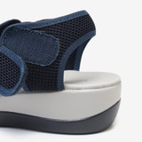 LOSTISY Cloth Opened Toe Cross Strap Casual Sport Sandals
