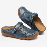 LOSTISY Women Hollow Out Breathable Backless Comfy Sandals