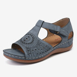 LOSTISY Women Open Toe Cutout Breathable Adjustable Strap  Lightweight Casual Daily Wedge Sandals