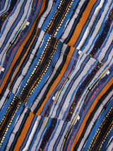 Mens Short Sleeve New Fashion Casual Colorful Striped Shirts