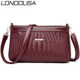 Vintage  Women Genuine Leather Handbags Luxury Designer Shoulder Bags High Quality Brand Crossbody Bags