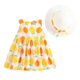 Kawaii Girls Summer Fruit Dress + Hat
