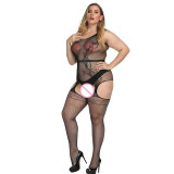 Plus Size Sexy Lingerie Erotic Babydoll Underwear Women's Black Lace Nightdress Porno Costumes Sleepwear Dress