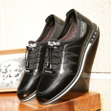 Men's Leather Shoe | Men Breathable Casual Lace-up Bussiness Shoe