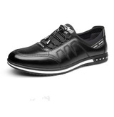 Men's Leather Shoe | Men Breathable Casual Lace-up Bussiness Shoe