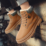 Men's snow boots casual plus velvet cotton shoes trend Martin cotton boots