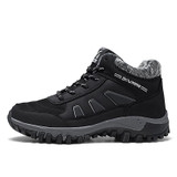 Men's outdoor plus cotton boots to keep warm and comfortable walking shoes