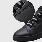 Men's winter leather shoes new plus velvet trend shoes