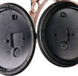 Double Sided Wall Clock Wrought Iron