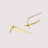 Gia Cross Ear Climbers