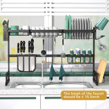 BASSTOP Over The Sink Dish Drying Rack, 2-Tier Dish Rack