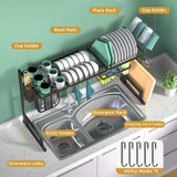 BASSTOP Over The Sink Dish Drying Rack, 2-Tier Dish Rack