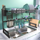 BASSTOP Over The Sink Dish Drying Rack, 2-Tier Dish Rack