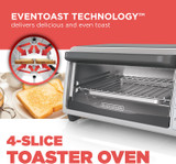 BLACK+DECKER 4-Slice Countertop Toaster Oven